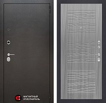 LABIRINT Входная металлическая дверь SILVER панель №6 cандал серый